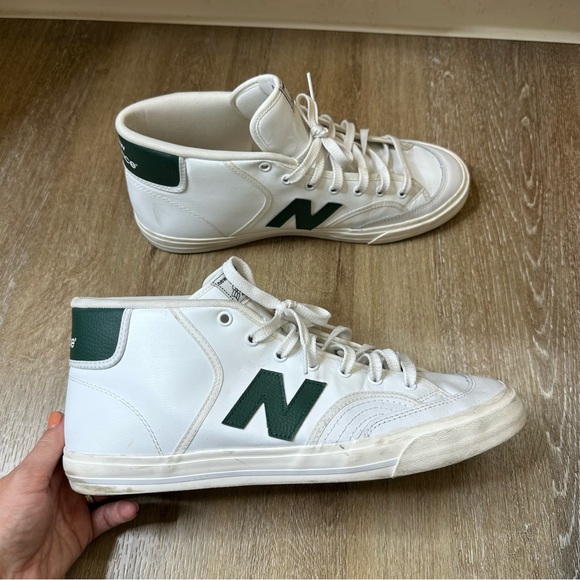 New Balance Numeric 213 White and Green Sneaker 11.5 - Picture 1 of 8